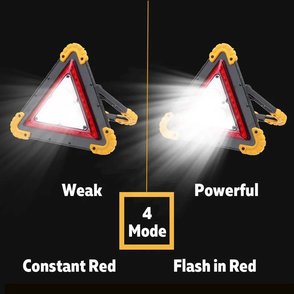 New car rechargeable 50W led working light work light cob work lamp for truck tractor traffic warning emergency with power bank