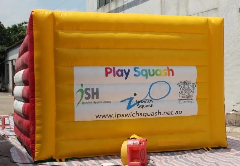 sports game inflatable squash shooting court game , inflatable tennls court with blower