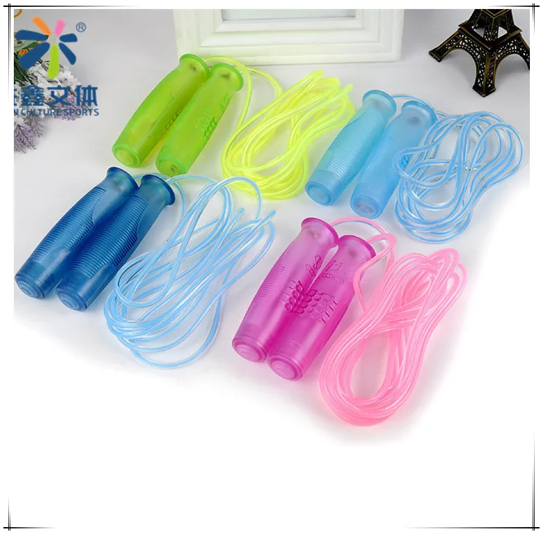 
New Design Transparent Handle Children Kids Students Skipping Rope Toy 