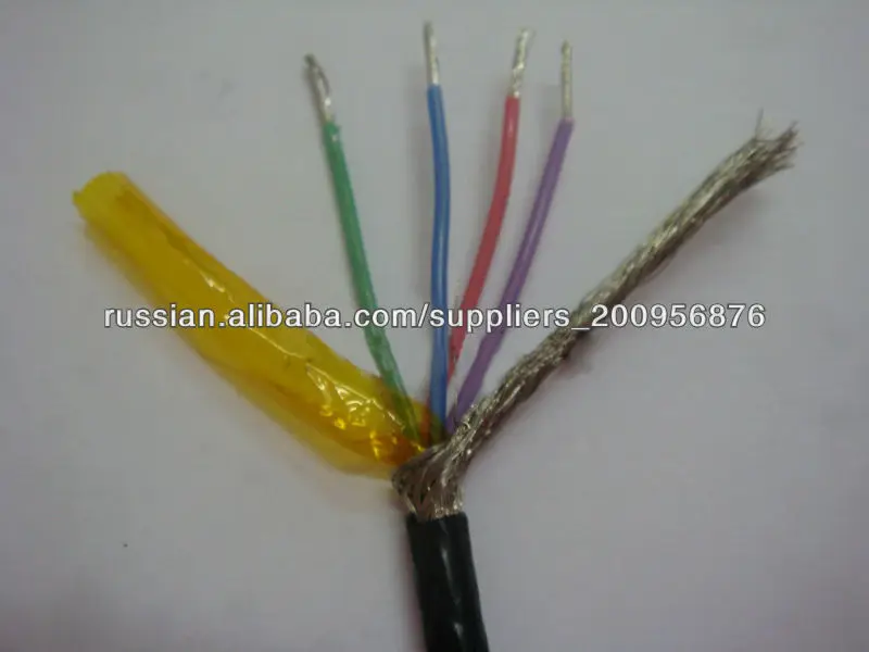 Тефлон ПТФЭ многоядерные экранированный провод и кабель