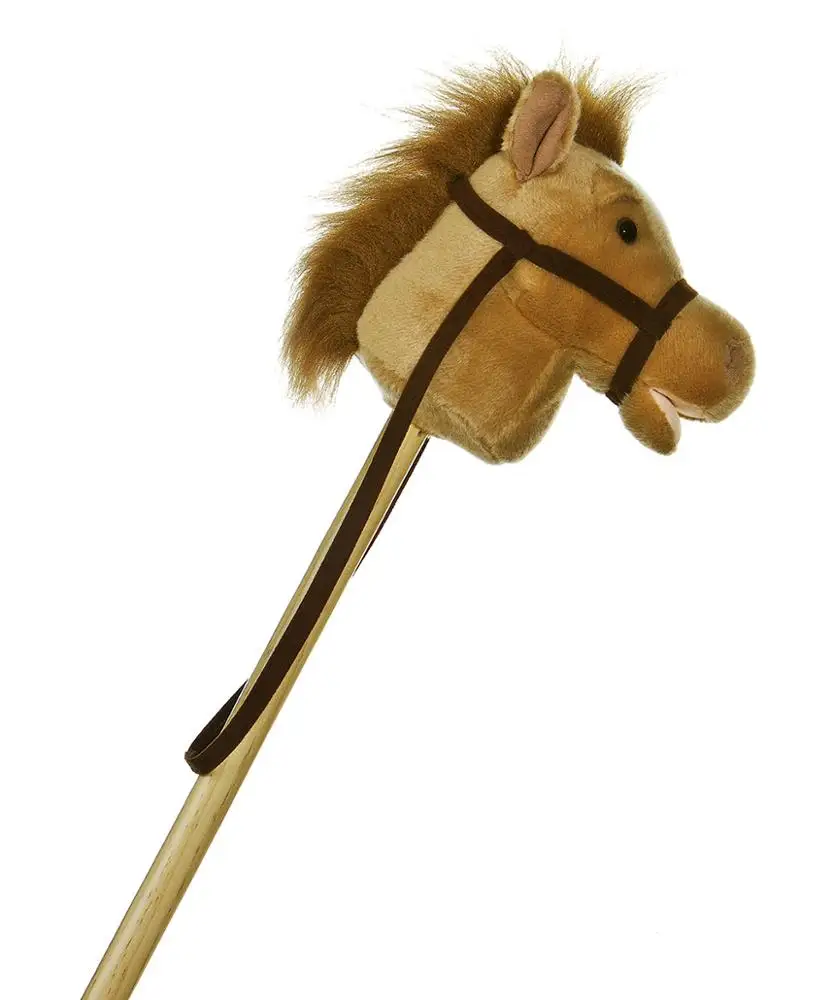 Custom Multi-colored Plush Stick Pony Horse