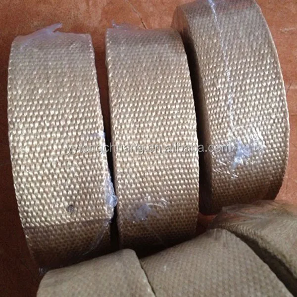 exhaust insulating wrap/texturized fiber glass tape with HEAT TREATMENT