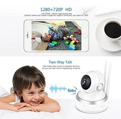 5MP 3MP security wifi ip wireless camera h.265 4k  indoor 360 degree ehome app