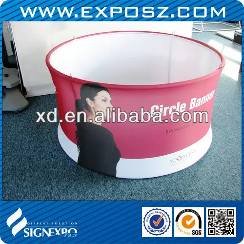 Круглые подвесные баннеры для выставок Skybox