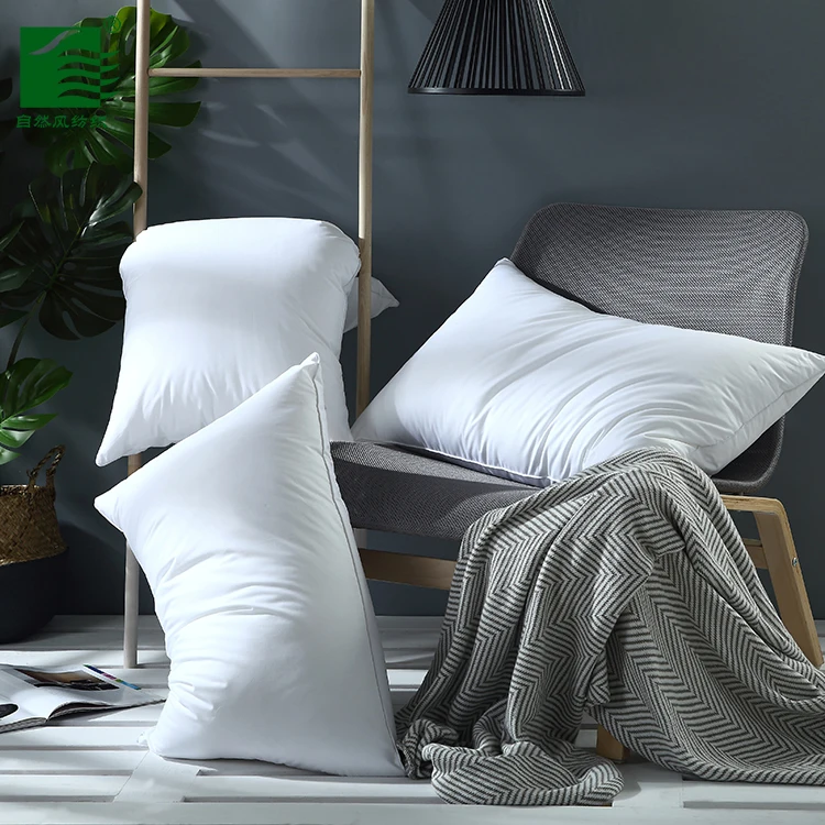 Wholesale China Hotel Collection Bed Pillows for Sleeping Easy Clean Polyester/Cotton Goose Down Feather Pillow