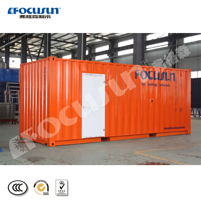 easy installation 10T Containerized Flake Ice Machine/ Maker for Fishery