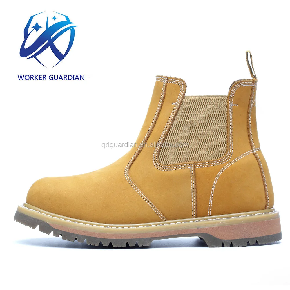 High Quality Rubber Sole With Cow Nubuck Leather Goodyear Safety Shoes