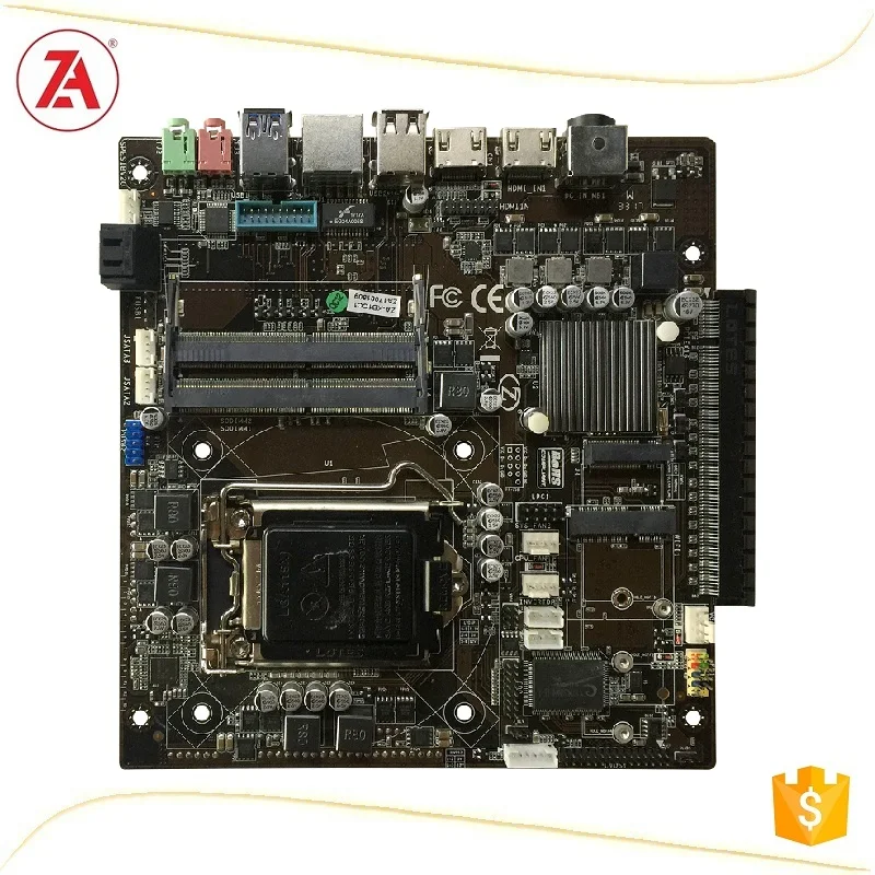 Материнская плата LGA1151 Intel H110 Micro ATX DDR4 для игрового ПК