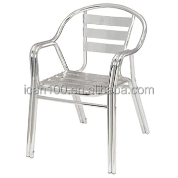 Flash Furniture Aluminum Slat Back Indoor-Outdoor Restaurant Chair (DC-06001)