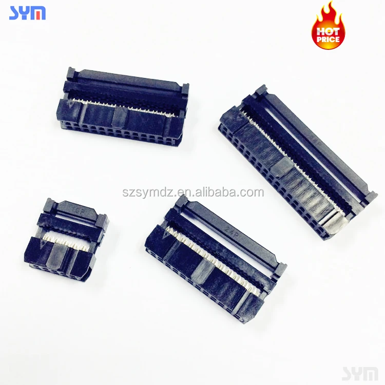 6 8 10 12 14 pin 2.54mm IDC wire-to-board female socket ribbon cable connector