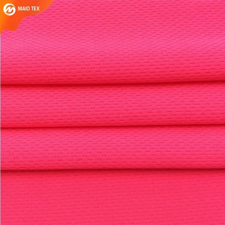 
100% polyester honeycomb bird eye mesh dry fit sport coolmax fabric for sport wear 