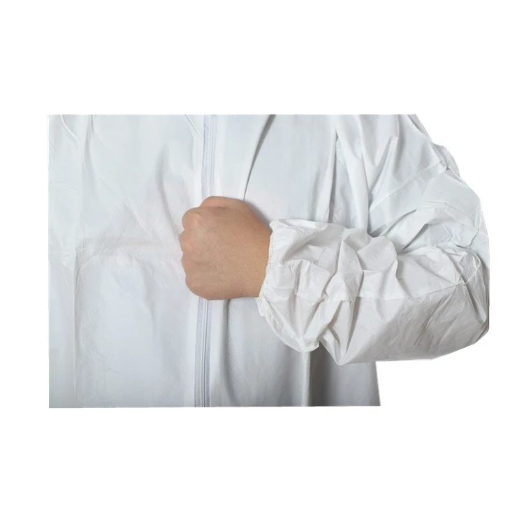 Disposable PP/Microporous Film coverall with hood and without boot nonwoven overall for painting