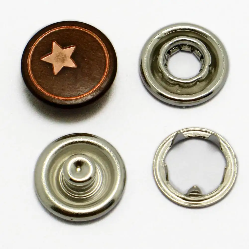 custom kawayi cap & hole pattern snap button