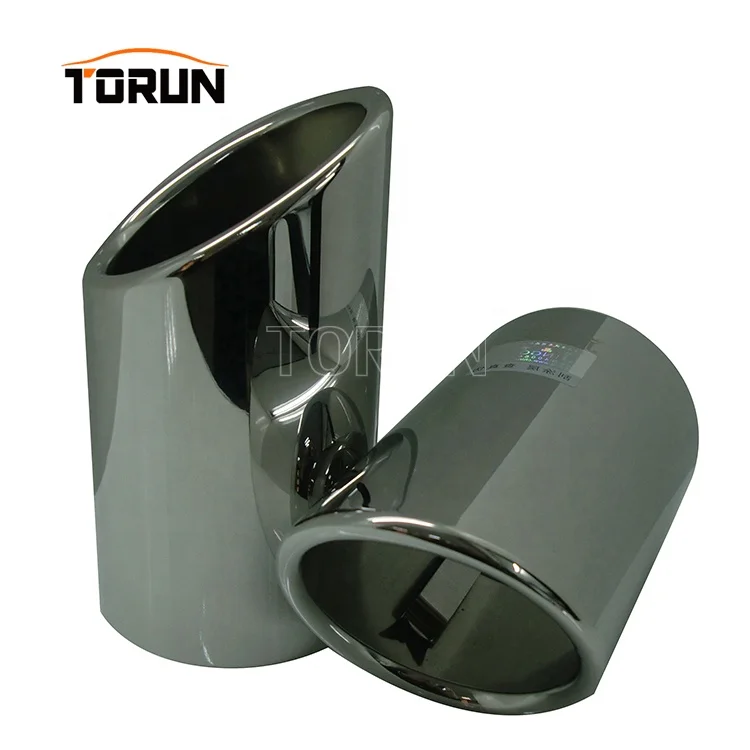 New style universal carbon exhaust muffler A4L Q5 Mirror polish