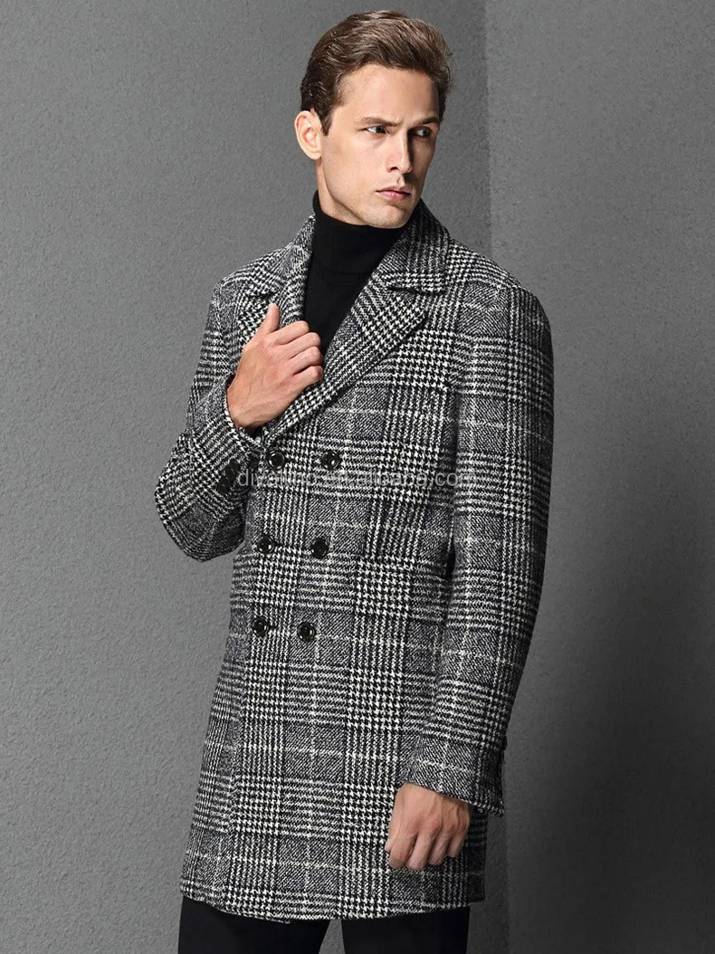 2021 Direct Factory of Men Double Breasted Wool Overcoat with Factory Wholesale Prices