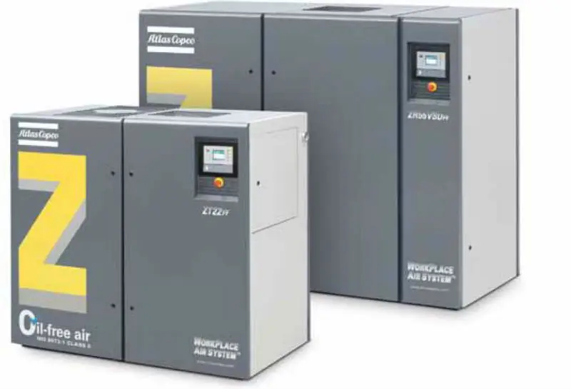 80 CFM ZT15 без масла ротари Atlas Copco компрессор