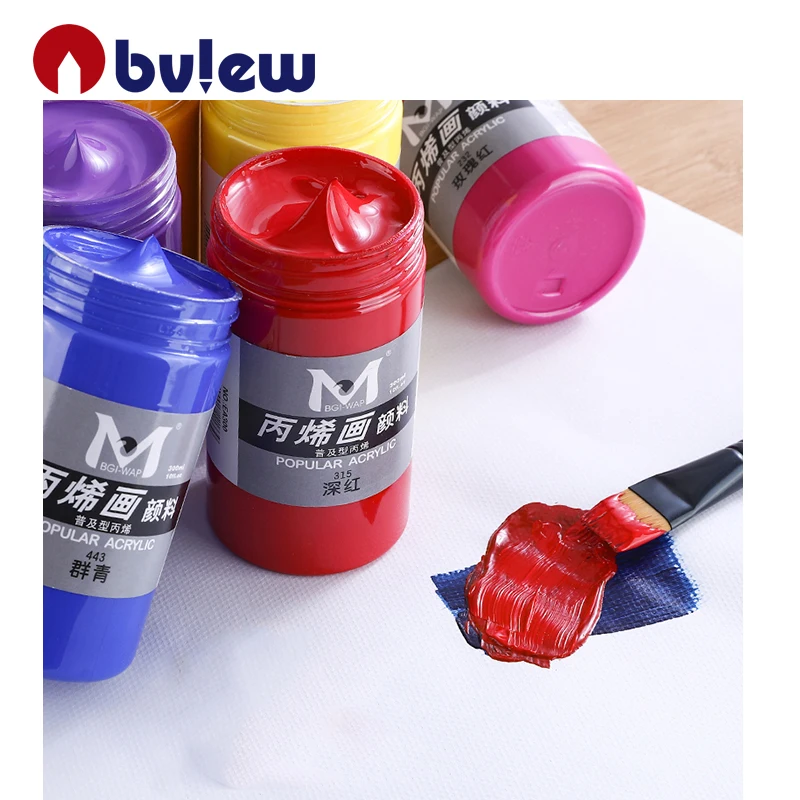 Popular 300ml 10 oz quality acrylic paint for artist painting