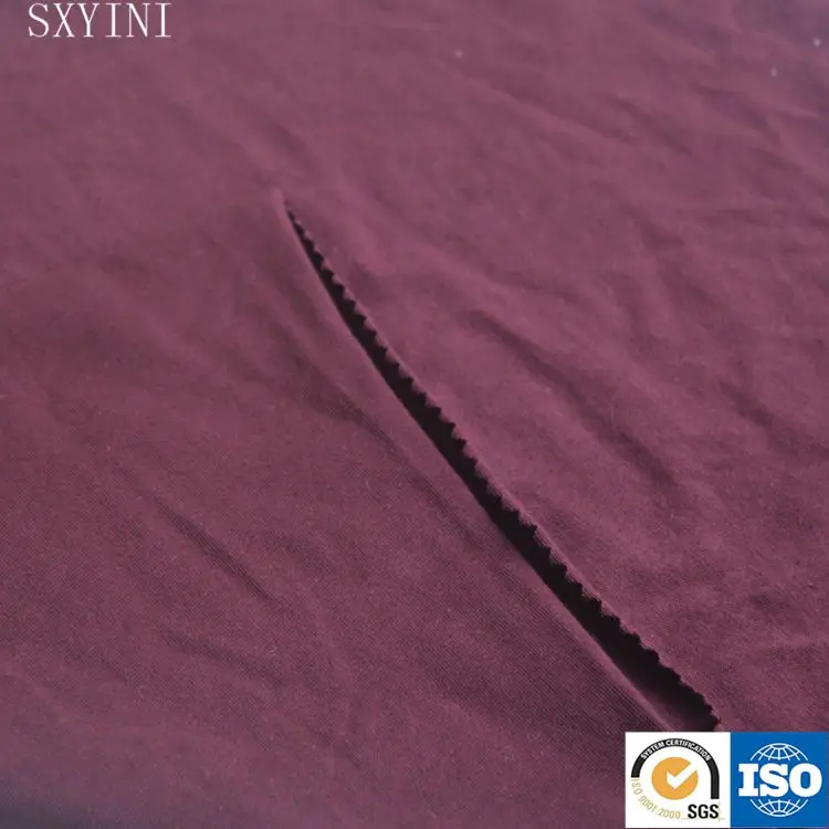 
high quality organic cotton elastic dyed knitted fabric 