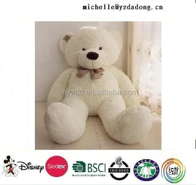 plush teddy bear big size 5ft/giant teddy bear/Giant White Teddy Bear Plush 120cm Pretty Big Bear For Sale