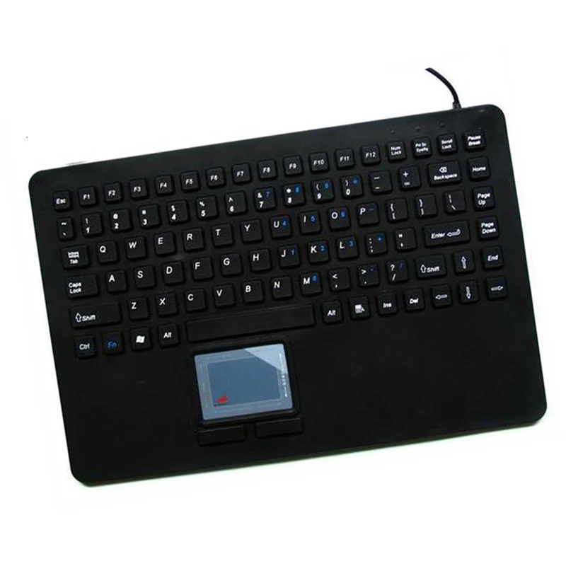 
Rugged washable touchpad silicon industrial keyboard 