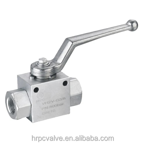 HRPC марка 2 way SAE 8 женский порт промышленные шаровой кран с монтажными отверстиями