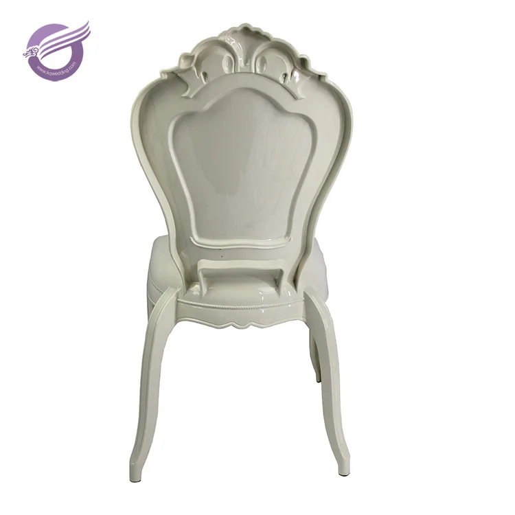 ZY00560 hot sales church wedding plastic princess white throne chair