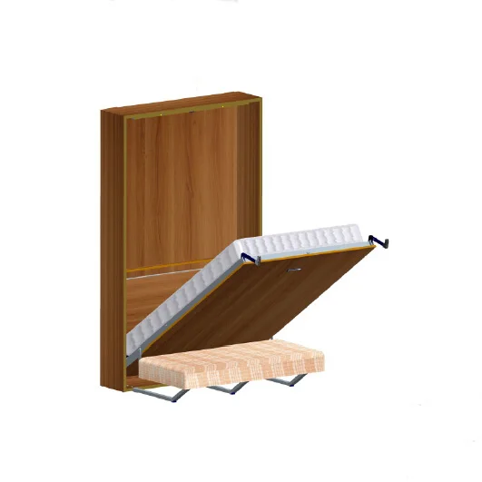 End-mounting Murphy Bed Mechanism with Sofa Accessories