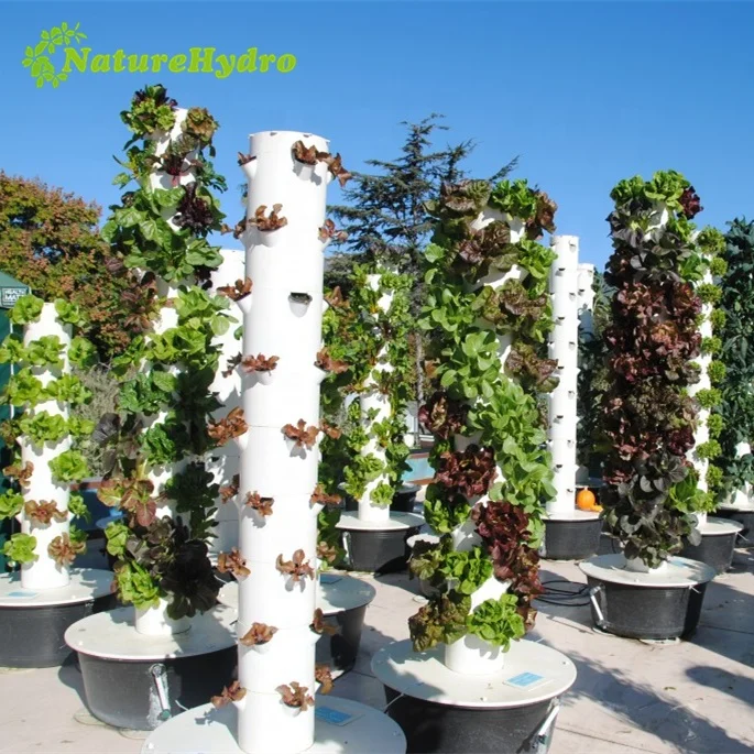 Greenhouse vertical aeroponic tower vertical garden