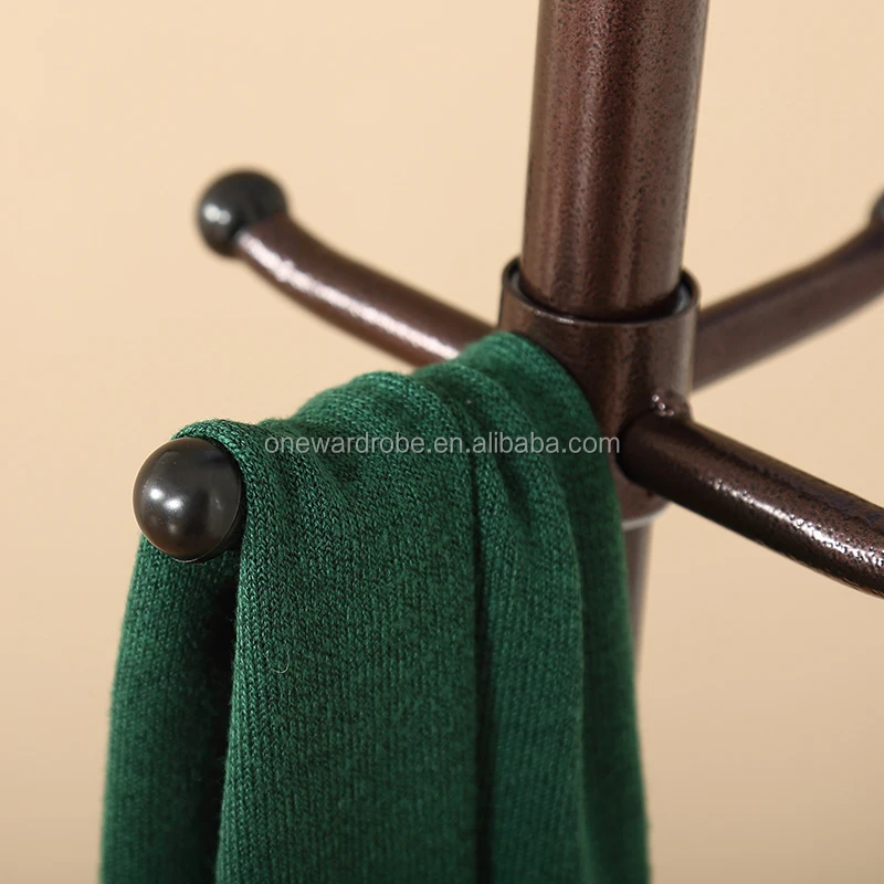  Отдельно стоящая металлическая вешалка для пальто сумок кошельков шарфов шляп 12 крючков