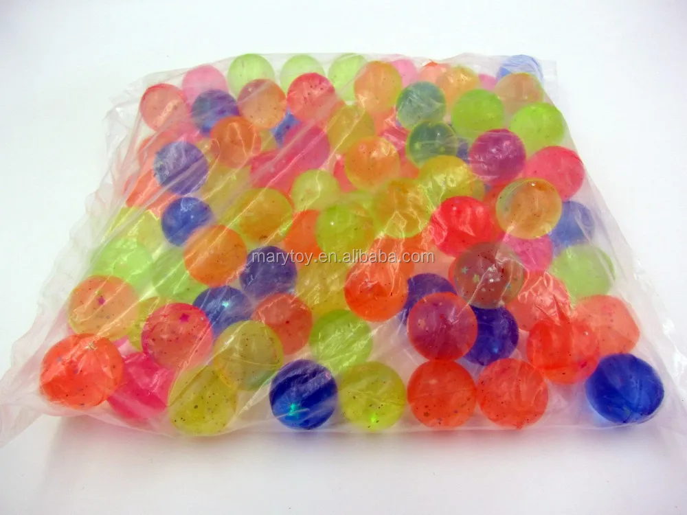 32mm Transparent Rubber Bouncing ball