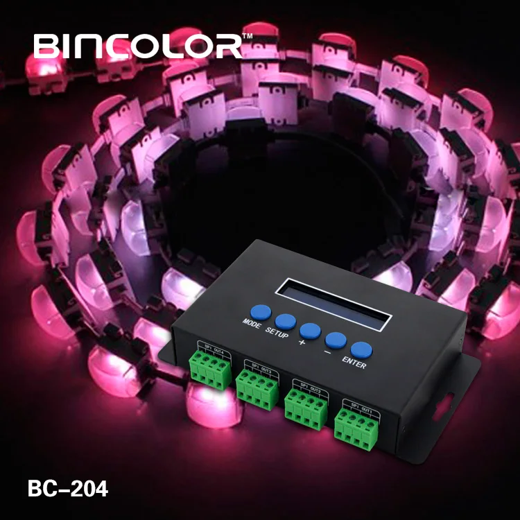 BC-204 4 channels Ethernet -SPI WS2811 RGBW  Pixel Artnet LED controller for hotel light show light