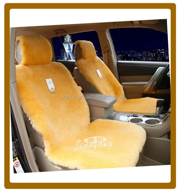 wholesale universal car seat cushion shorn sheepskin wool car seat cover
