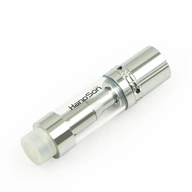 
.5 ml smoke electronic metal tip silver ceramic 510 glass vape cartridge 510 bulk 