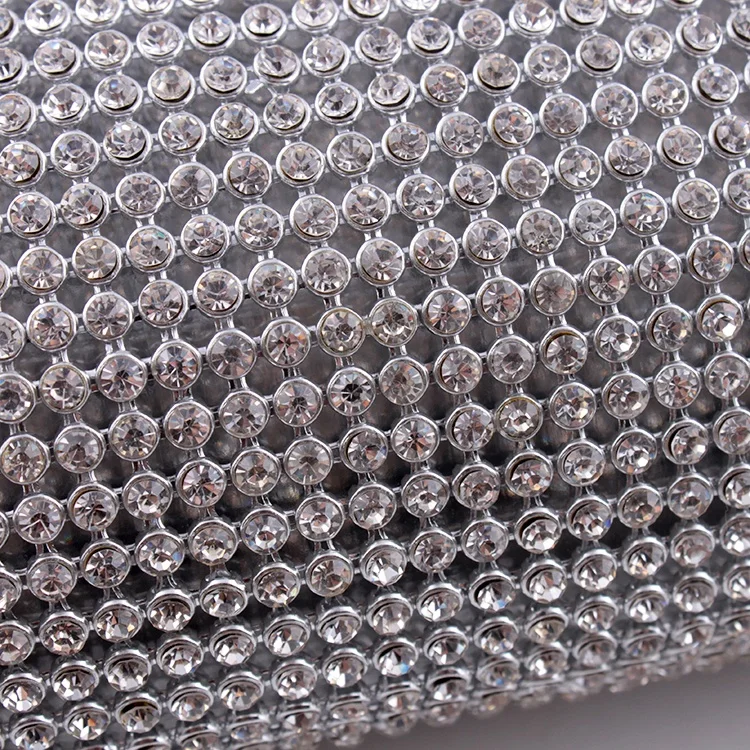 YALI Bling Bling Crystal AB Rhinestone Mesh Fabric For Shoes