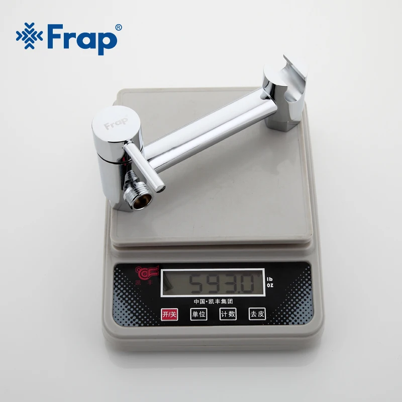 Frap Solid Brass Tube Cold and Hot Water Shower Mixer with Bidet Shower Head Single Handle Tap Crane F7503