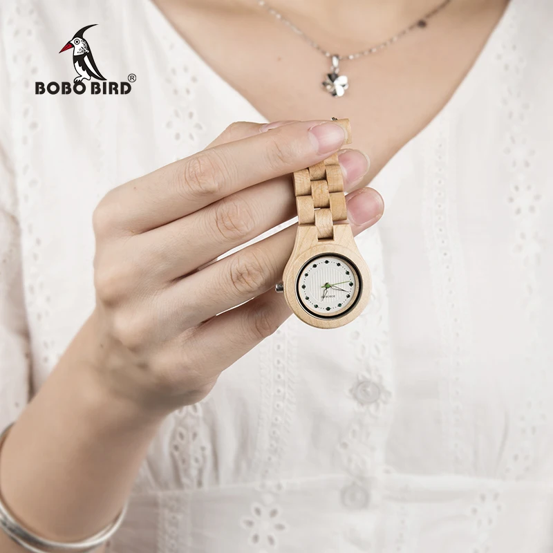 Antique Diamond Nurse Wristwatch Wooden Pocket Watch with wood strain