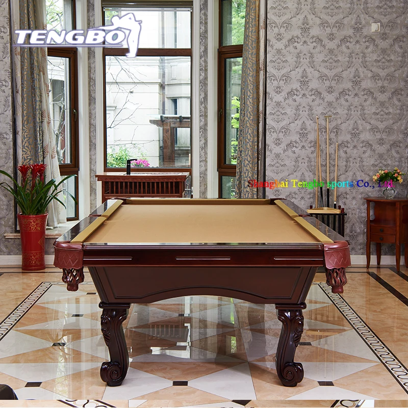 Classical Antique slate carving wooden United billiards pool table