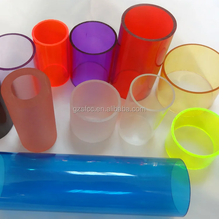 Индивидуальная цветная поликарбонатная цилиндрическая пластиковая трубка