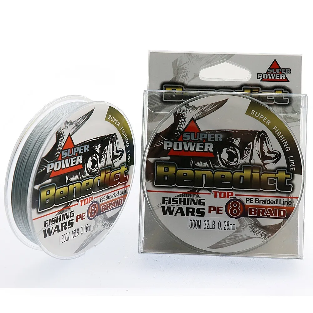 Retail BENEDICT  6LB-100LB 100m 300m 4 strands100% PE Braided Multifilament Line