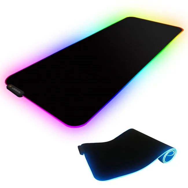 Quanbao large gaming the new design mouse pad high quality custom logo cool led light RGB mouse pad