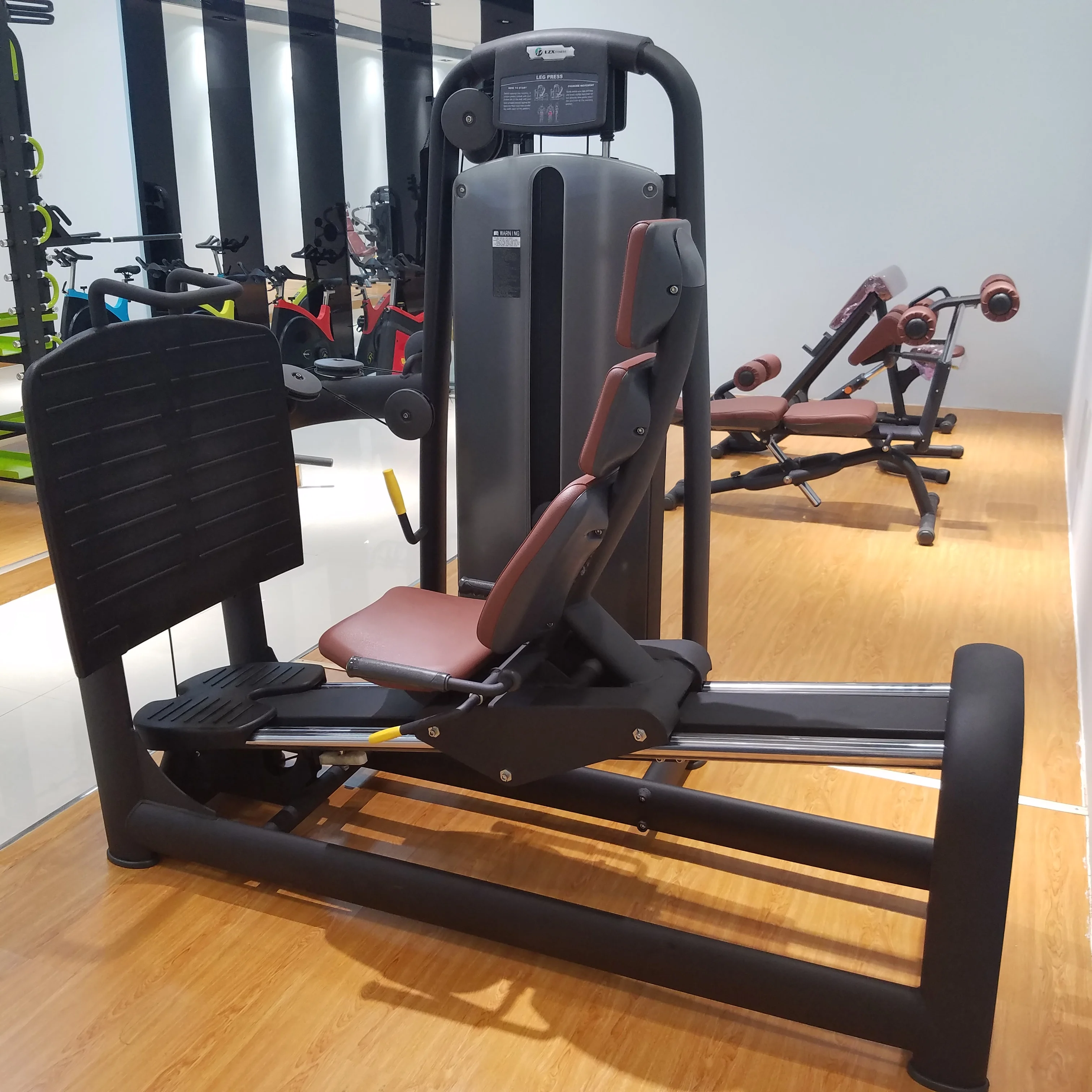 Pin loaded selection fitness equipment leg exercise machine indoor sports equipment horizontal leg press machine