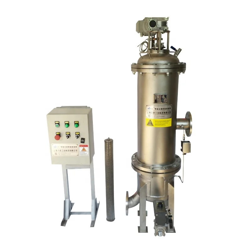 stainless steel basket filter circulating cooling sediment water automatic backwash filter