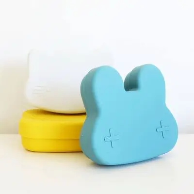 New Design Silicone  Food Container Lovely  Lunch Box With Lid Fruit And Vegetable Storage Box