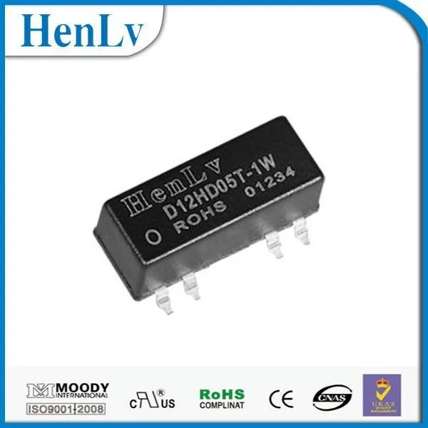 Dc dc преобразователь для печатной платы 12VDC к в постоянного тока двойной выход SMD высокая изоляция D12HD05T-1W
