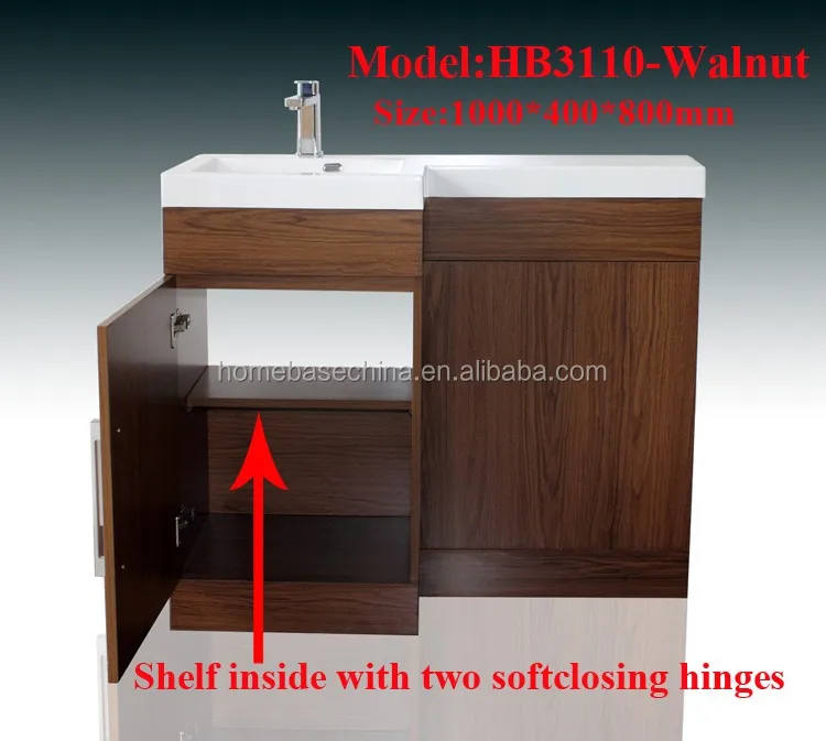 Hot Sale MDF white painted bathroom vanities two door bathroom furniture