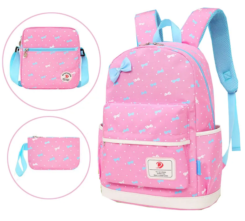 2023 Haslor New Wholesale High Quality Teenager Daily Backpack School Bag Set For Girls