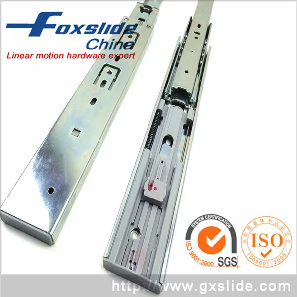 Foxslide 45kg drawer slide silent soft closing drawer system furniture drawer guides 200mm