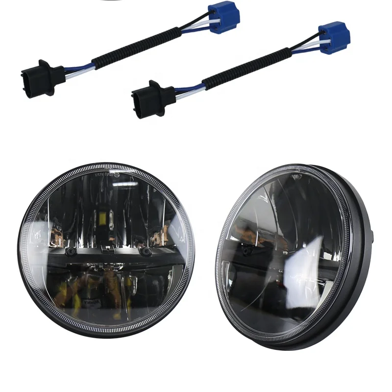 OVOVS другие аксессуары для автомобильных фар с ближнего и дальнего сигнал поворота Белый Drl 7 дюймов светодиодные фары для джипа Land Rover