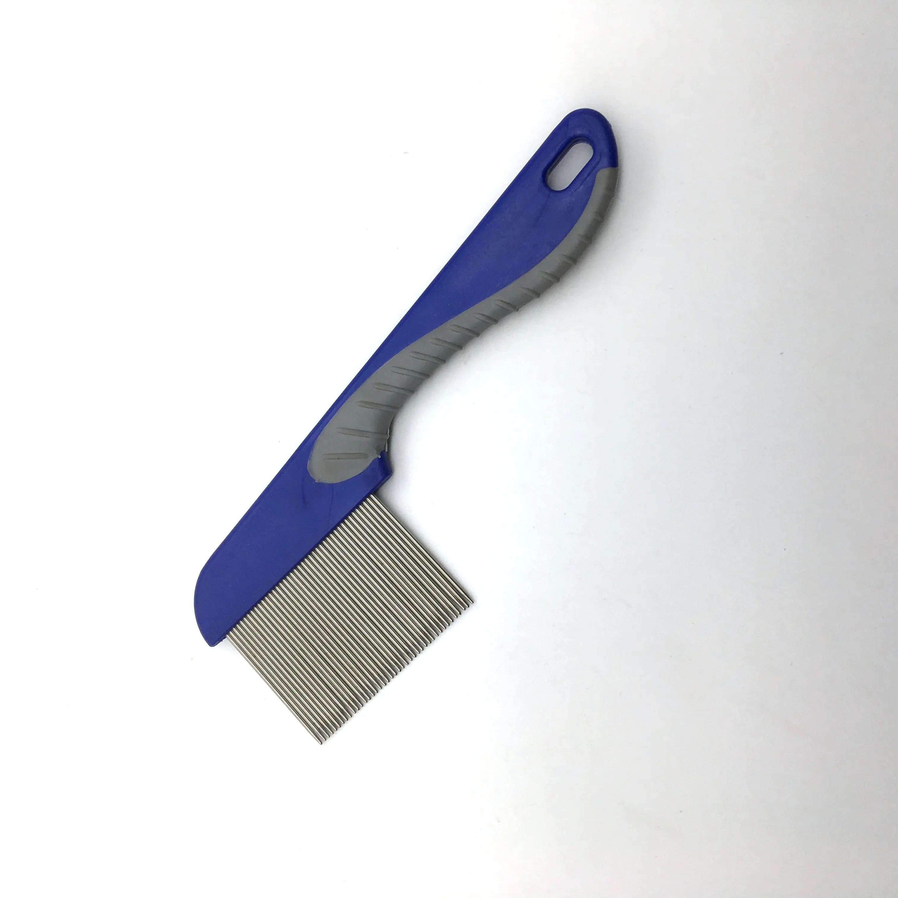 Long Rubber Anti Slip Plastic Handle Human Hair Lice Tick Louse Nit Flea Cleaning Removing Comb