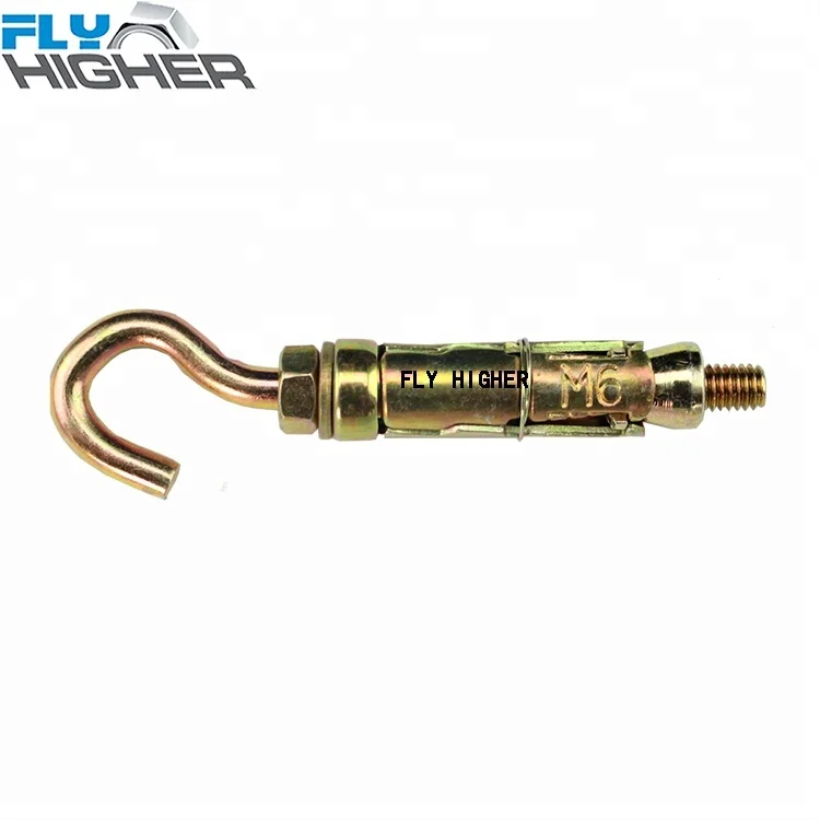 Metric J type anchor bolts heavy duty anchor with hook